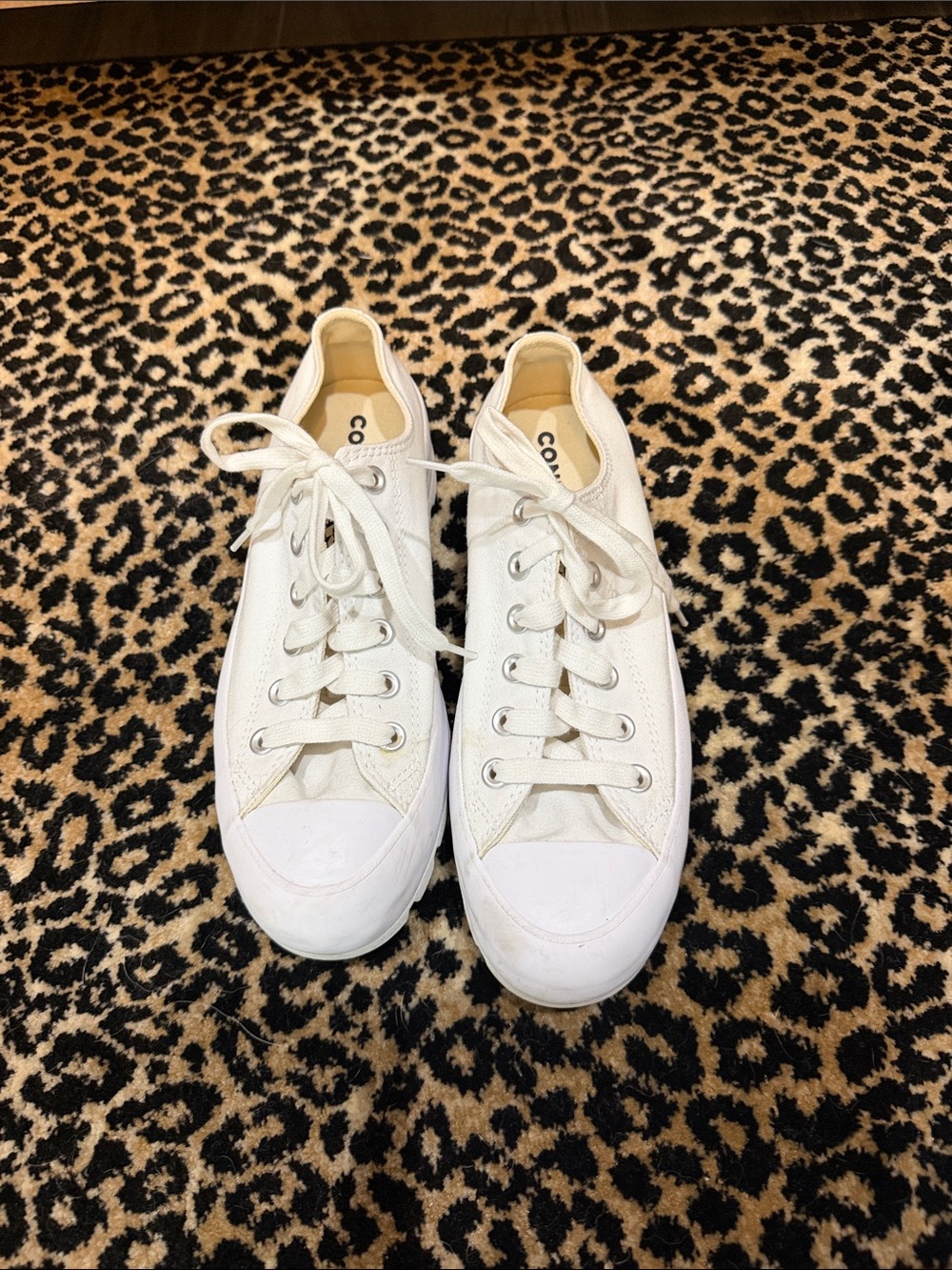 Converse White Low-Top Canvas Sneakers